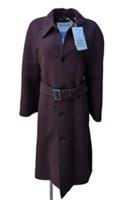Burberry Coat UK 6 2025 Oversized Belted Wool Berry Overcoat USA 8 IT 42 M - 6 Regular