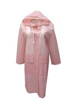 Burberry Waterproof S Small Coat Pink Hooded - S Regular