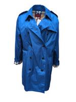 Burberry Trench Coat Blue Rain Coat UK 18 XL New Lightweight - 18 Regular