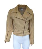 Burberry Motorbike Jacket UK 6 Cotton Biker IT 38 USA 4 S Small TB Logo Denim - 6 Regular