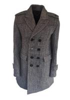 Burberry Overcoat IT 48 UK 38 Chest S Small Prorsum Runway Black White Wool - S Regular