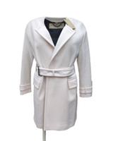 Burberry Wrap Coat UK 6 US 4 IT 38 S Cream White Kilburn Virgin Wool - 6 Regular