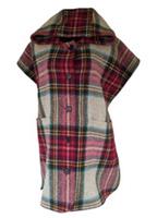 Burberry Cape Coat 100% Wool Check Heavy Substantial M/ L Tunic - One Size Regular