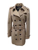 Burberry Sandringham Trench Coat 14 Cashmere USA 12 IT 46 Camel Honey Fur Collar - 14 Regular