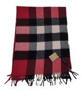 Burberry Scarf Check Red New 200 x 36 cm Half Mega Check Cashmere Scarf