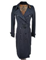 Burberry Trench Coat Chelsea UK 4 USA 2 IT 36 Heritage Long Length Midnight Navy - 4 Regular