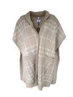 Burberry Cape Camel Wool & Cashmere Check Carly Cape BNWT - S Regular
