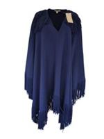 Burberry Open Cape Navy Wool & Cashmere One Size Shawl BNWT - One size Regular