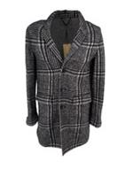 Burberry Wool Overcoat IT 48 UK 38" Small Italy Runway Prorsum Lightweight Black - M Regular