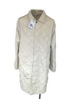 Burberry Quilted Midi Car Coat IT 52 L Large Italy Beige Runway NEW BNWT - L Regular