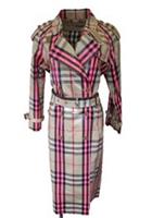 Burberry Trench Coat UK 10 USA 8 IT 42 Eastheath Nova Check New Pink Waterproof - 10 Regular