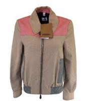 Burberry Bomber Jacket UK 6 USA 4 IT 38 Italy Virgin Wool Houndstooth Runway New - 6 Regular