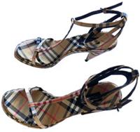 Burberry Check Heeled Sandals Ladies EU 41 UK 8 Classic Nova