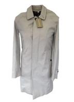 Burberry Car Coat IT 44 UK 34" Chest Cotton Check Mens Stone XS XXS BNWT Oakham - XS Regular