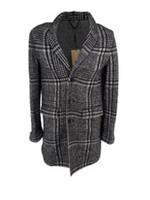Burberry Wool Overcoat IT 48 UK 38 Small Italy Runway Prorsum Lightweight Black - M Regular