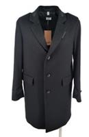 Burberry Overcoat M Medium IT 50 UK 40" Italy Black NEW Wool Farringdon Cashmere - M Regular