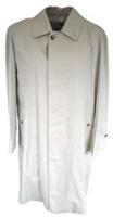 Burberry Stone Car Coat IT 52 42" L Large Wool Lining Vintage New Shearford - L Regular