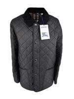Burberry Jacket Large XXL IT 58 Black Diamond Quilted Willowbrook Nova Check - XXL Regular