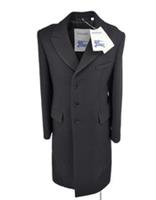 Burberry Overcoat Small IT 50 M Medium Black Wool 40" Chest Coat &pound;2490 Retail - M Regular
