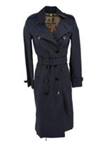 Burberry Trench Coat Chelsea UK 4 USA 2 IT 36 Heritage Long Length Midnight Navy - 4 Regular