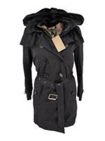 Burberry Coat 6 UK Black Rain Jacket Trench M US 4 Churchdale Hooded - 6 Regular
