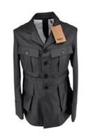 Burberry Rain Jacket IT 48 S UK 38" Chest Italy Black Runway Coat - M Regular
