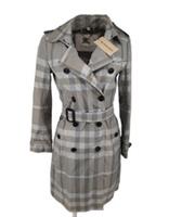 Burberry Trench Coat 8 UK Kensington Grey S US 6 Lightweight Mid Length - 8 Regular