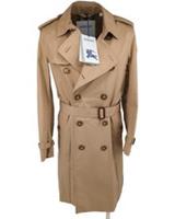 Burberry Trench Coat IT 50 M Medium Honey New Check Cotton Brockham Kensington - M Regular