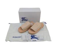 Burberry Sliders EKD Slab Sandals Butter Leather IT 40 UK 7