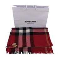 Burberry Scarf Red Check Parade Red 200 x 45 cm Wool & Cashmere