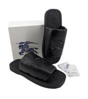 Burberry Sliders EKD Slab Sandals Butter Leather Black EU 45 UK 10 / 10.5