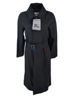 Burberry Trench Coat UK 2 (Fits 2 4 6 8) Black IT 34 XS New Car Jacket England - XS Regular