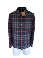 Burberry Jacket L Forres Diamond Quilted Navy IP Check New Large - L Regular
