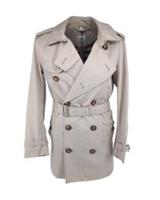 Burberry Trench Coat IT 46 XS Small Stone New Check Cotton Brockham Kensington - S Regular