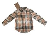 Burberry Kids Classic Check Shirt Long Sleeve Archive Beige Size 4Y 104cm