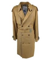 Burberry Trench Coat IT 54 XL New Cotton Gabardine Mens Jacket - XL Regular