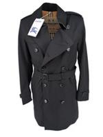 Burberry Kensington Trench Coat IT 46 Black XS EU 36 Mid Length Mens - IT 46 Regular