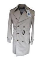 Burberry Trench Coat IT 46 EU 36 XS SS25 New Mens Cotton Heron Beige - IT 46 Regular