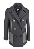 Burberry Coat UK 8 Military USA 6 IT 38 Mossley Wool Pea Overcoat Jacket - 8 Regular