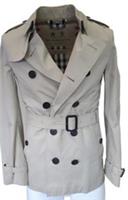 Burberry Chelsea Mens Trench Coat IT 46 EU 36 Short Stone Heritage Gabardine - XS Regular