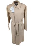 Burberry Mens Trench Coat IT 48 S EKD Cotton Blend Logo Sand New EU 38 Car - IT 48 Regular