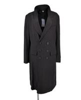 Burberry Mens Black Overcoat IT 50 EU 40 Italian Runway Lightweight - IT 50 Regular