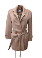 Burberry Wrap Coat UK 8 S Camel Wool & Cashmere Sherringham - 8 Regular