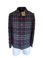Burberry Jacket XXS IT 44 Forres Diamond Quilted Taupe Navy Check New - 2XS Regular