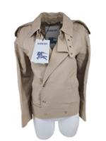Burberry Womens Short Trench Coat 8 UK 6 US Lightweight Double Breasted Stone - 8 Regular