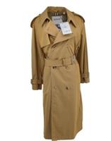 Burberry Womens Trench Coat UK 10 USA 8 IT 42 Long Cotton Gabardine - 10 Regular