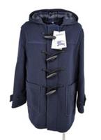 Burberry Mens Navy Duffle Coat XXL IT 58 48" Chest Wool New Marton - XXL Regular