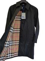 Burberry Womens Black Trench Coat UK 6 US 4 The Clarebury Organic Cotton Car - 6 Regular