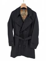 Burberry Black Mens Trench Coat IT 46 Chelsea Mid Length EU 36 Heritage XS - IT 46 Regular