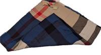 Burberry Scarf Navy & Nova Check NWT Defect Silk & Cashmere